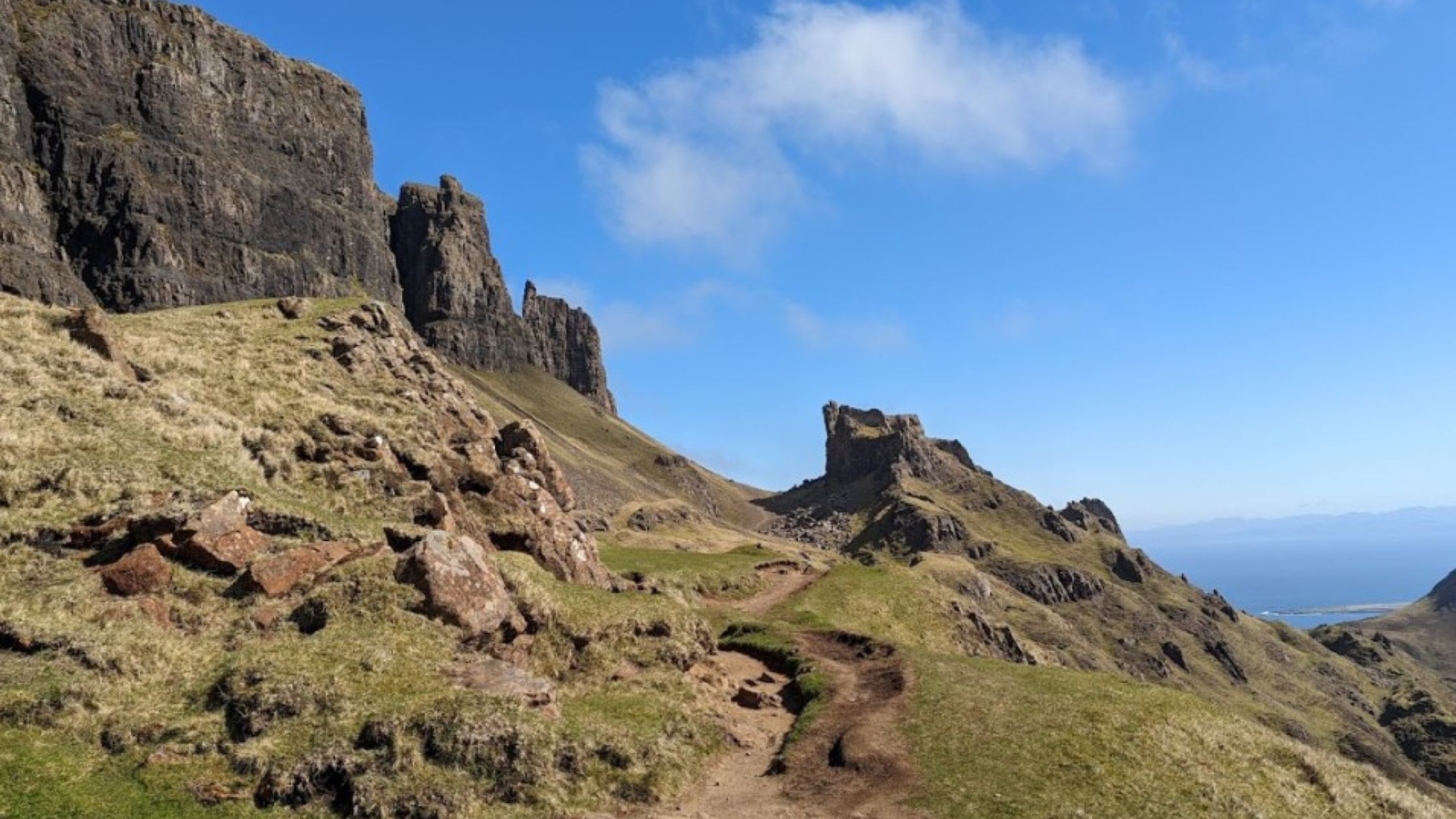 Quiraing Mountain Pass in Scotland